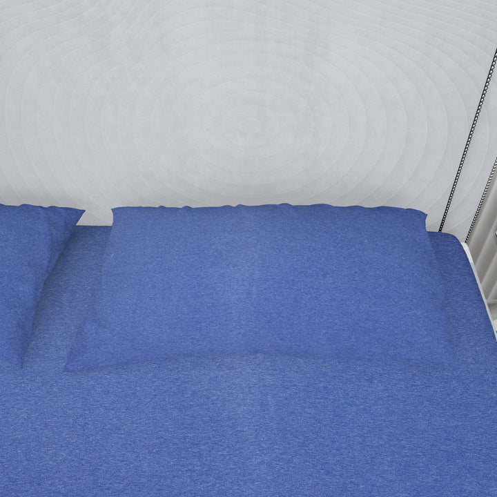 Fabrilore 300 TC Fitted Bedsheet - Melange Blue